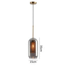 GobekUsa Glass Pendant Lights: Nordic Style Dining Kitchen Bedroom Lighting Fixtures