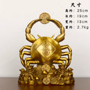 GobekUsa Copper Crab Ornaments for Wealth and Luxury Decor