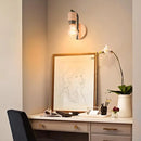 GobekUsa Industrial Wire Cage Wall Sconce E27 Rustic Retro Bedside Light Fixture