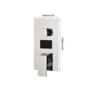 GobekUsa Digital Shower Mixer Valve Control Panel with Single Handle - Wall Mount