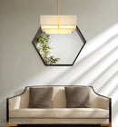 GobekUsa Chinese Cloth Art Pendant Lamp Modern Minimalist Living Room ceiling lamp.