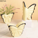 GobekUsa Butterfly Ceramic Vase for Table Decor and Flower Arrangement