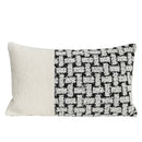 GobekUsa Caramel Color Velvet Sofa Pillowcase with Geometric Panelled Cushion Cover