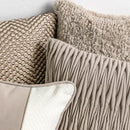GobekUsa Light Coffee Texture Pillow Covers 45*45 - Modern Simplicity Luxury Home Decor