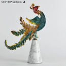 GobekUsa Chinese Dragon Phoenix Decor for Wine Cabinet Porch Study, Modern Home Gift