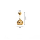 GobekUsa Gold Geometric Water Drop Candlestick Holder Desktop Storage Wedding Centerpieces