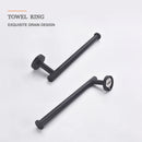 GobekUsa Bathroom Hardware Set: Towel Rack, Toilet Brush, Paper Holder, Soap Dispenser, Towel Bar, Hook