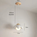 GobekUsa Cream Flower Pendant Light: Modern Nordic Styling Chandelier for Bedroom & Living Room