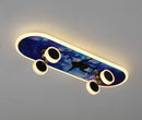 GobekUsa Cartoon Skateboard Ceiling Light for Children's Room