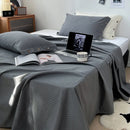 GobekUsa Luxe Cotton Satin Stripe Bed Sheet Set with 2 Pillowcase