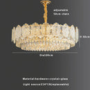 GobekUsa Gold Glass Dining Table Lamp | Modern Round Crystal Hanging Pendant Lights