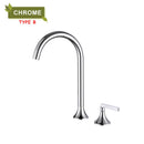 GobekUsa Brass Basin Faucet Brushed Gold Double Bracket Two Holes Hot Cold Mixer
