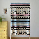GobekUsa Boho Printed Blanket: Cozy, Multi-Functional, Half-Flannel Shawl, Single/Double Bedspread