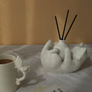 GobekUsa Cat Cartoon Vase: Cute Cat Sculpture Aromatherapy Base for Home Decor