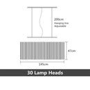 GobekUsa LED Ceiling Chandelier for Kitchen Island Parlor Dining Room Bar Lighting