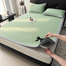 GobekUsa Butterfly Knot Jacquard Ice Bean Cool Mat 2Pcs Set - Soft, Breathable Summer Cushion