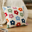 GobekUsa Embroidered Daisy Dandelion Cushion Cover 45x45cm for Sofa Bed Chair Living Room