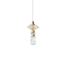 GobekUsa Ballet Pendant Lamp Clear Amber Glass Shade Restaurant Bedroom Lighting