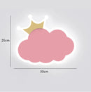 GobekUsa Children's Room Crown Clouds Rocket Planet Night Light Bedside Lamp