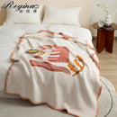 GobekUsa Kawaii Crocodile Pattern Throw Blanket