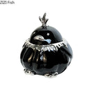 GobekUsa Duck Shaped Ceramic Ashtray with Lid - Windproof Smoking Accessories
