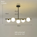 GobekUsa Gold Glass Ball LED Pendant Light for Kitchen Dining Room Lighting
