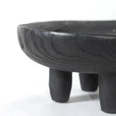 GobekUsa Imitation Wood Grain Corner Tray Fruit Bowl Desktop Storage Jewelry Plate Tray