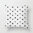 GobekUsa Heart Stripe Pillow Cases | Black & White Polyester Cushion Covers