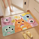 "GobekUsa Cartoon Print Bathroom Carpet: Soft, Absorbent & Anti-Slip Entrance Mat"