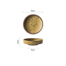 GobekUsa Ceramic Sauce Dishes Set - Round Seasoning & Snack Plates