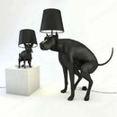 GobekUsa Big Dog LED Floor Lamp Black Dog Table Lamp E27 for Living Room