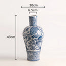 GobekUsa Blue White Porcelain Vase Plant Pots Room Decor Flowers Arrangement