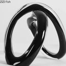 GobekUsa Knot Ornaments Glass Sculpture for Desk Decor - Creative Geometric Artwork
