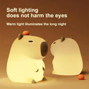 GobekUsa Capybara Night Light: USB Rechargeable Cute Cartoon Lamp for Kids' Room
