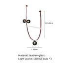 GobekUsa Leather Chandeliers 2023 LED Minimalist Home Decor Lighting for Living Room