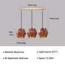 GobekUsa Japanese Style Wood Pendant Lamps: Timeless Elegance for Your Living Space