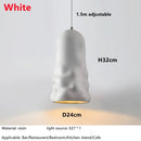 GobekUsa Creamy Wind Pendant Lamps for Dining Room, Bedroom, Cafe, Bar Table Home Decor