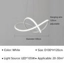 GobekUsa LED Pendant Light Modern Luster for Living Dining Hall Bedroom Hotel Decor