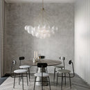GobekUsa Glass Ball LED Chandelier for Bedroom Dining Living Room