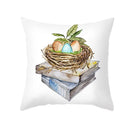 GobekUsa Easter Rabbit & Eggs Pillowcase: Festival Home Decor Flower Bunny Print Cushion Cover