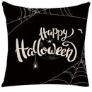 GobekUsa Halloween Linen Cushion Cover for Living Room Decor and Sofa - Trick or Treat