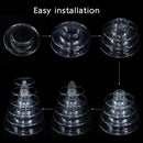 GobekUsa 6/4 Tier Macaron Tower Stand Cake Display for Wedding Birthday Baby Shower