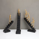 GobekUsa Golden Man Climber Staircase Abstract Sculpture Home Decor Ornaments