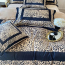 GobekUsa Leopard Print Velvet Bedding Set: Duvet Cover, Bed Sheet, Pillowcases