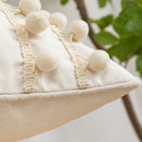 GobekUsa Geometric Tufted Cotton Canvas Embroidered Pillow Covers for Home Decor
