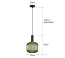 GobekUsa Colorful Glass Pendant Lights Living Room Bedside Lamp LED Hanging Lighting