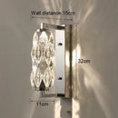 GobekUsa Crystal Wall Lamp: Modern Luxury for Bedroom, Living Room, and Staircase