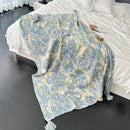 GobekUsa Bohemian Knitted Blanket for Picnic, Office, Bedroom, Sofa, Nap - Multi Purpose Cover