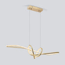 GobekUsa Gold LED Chandeliers: Modern Kitchen & Restaurant Lighting Fixtures