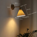 GobekUsa Ceramic Copper LED Wall Lamp for Bedroom Bedside Mirror Light